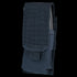 The Condor Single M4 Mag Pouch is a black tactical nylon pouch with a flap cover and hook-and-loop closure, designed to securely hold an M4 magazine or small equipment.